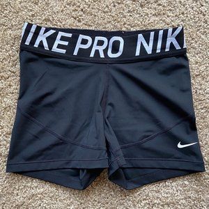 Black Nike Pro Short Spandex Small